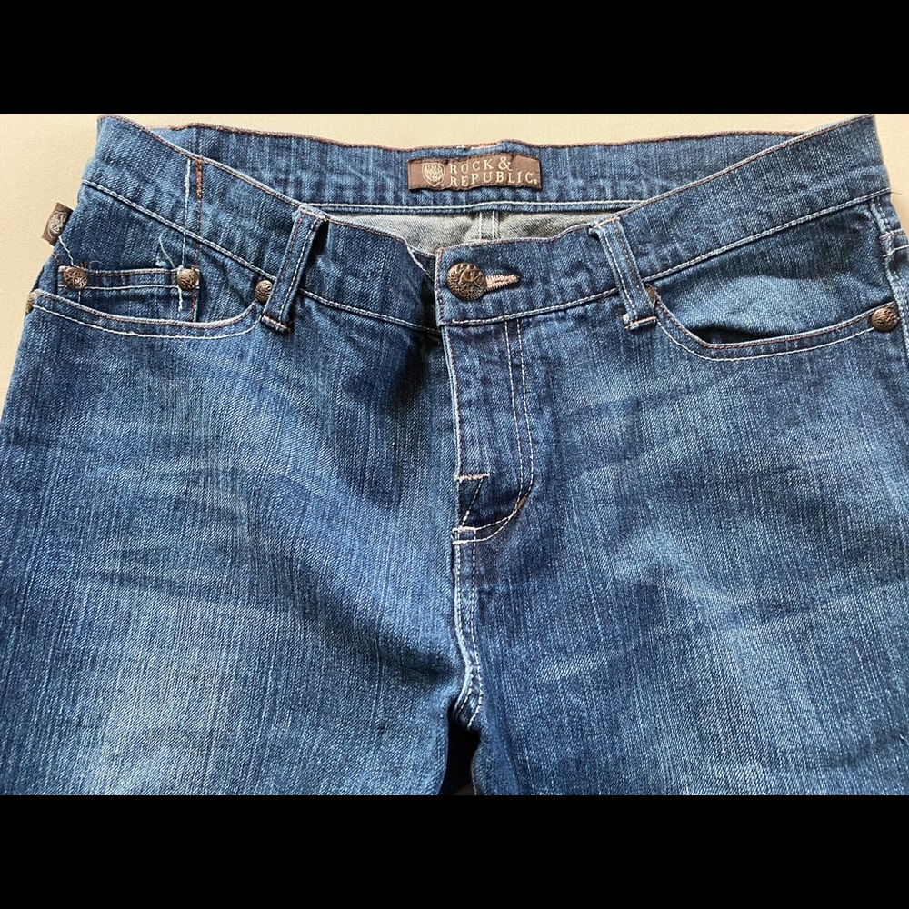 Women's Rock & Republic Denim Boot Cut Jeans - Picture 4 of 7